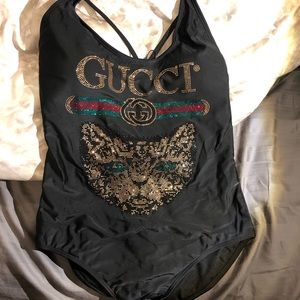 One piece bathing suit